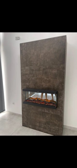Chimenea eléctrica moderna
