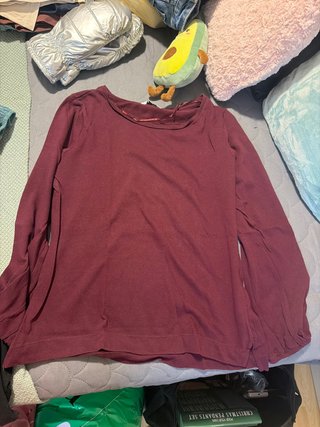 Jersey fino burdeos