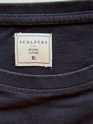 Scalpers Camiseta Hombre Azul Marino XL
