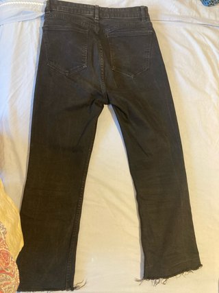 Pantalón Negro Zara Deshilachado