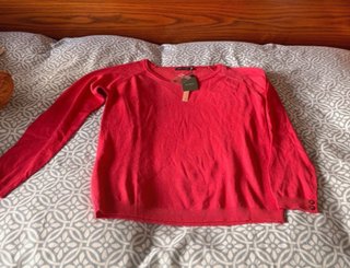 Jersey rosa punto nuevo con etiqueta