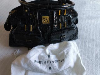 Bolso de Piel Roberto Verino Negro