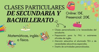 Profesor de matemáticas, física, química e inglés