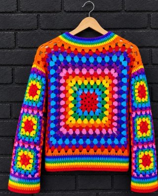 Jersey de Crochet Multicolor