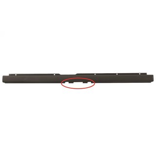Centro Paragolpes Trasero Gris Con Recorte Para Gancho De Remolque para Citroen JUMPER 2006 y JUMPER 2014, Fiat DUCATO