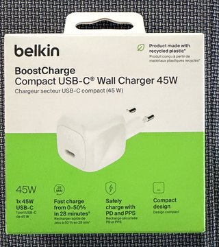 Cargador de Pared Belkin USB-C 45W