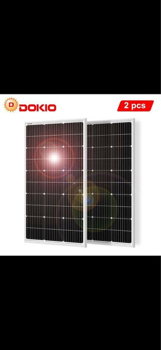 2 Paneles Solares DOKIO 200W DSP-100M Nuevos
