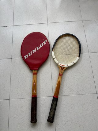 Set de 2 Raquetas de Tenis Vintage Dunlop