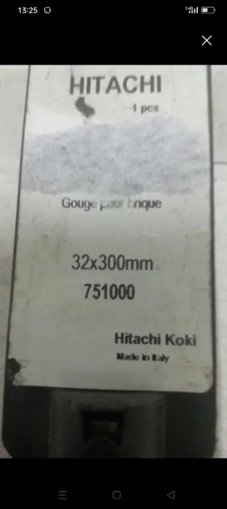 Cincel para rozas SDS max HITACHI