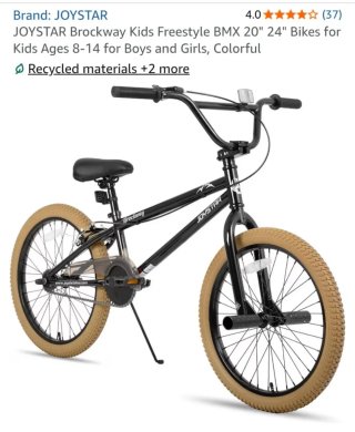 Bicicleta BMX Joystar Brock. Freestyle (due usi)