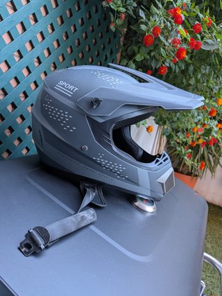 Casco Integral Cross SPORT Gris Mate