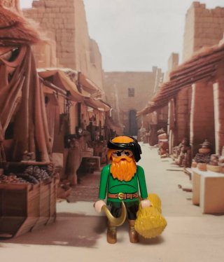 Playmobil Belén . Campesino con azada