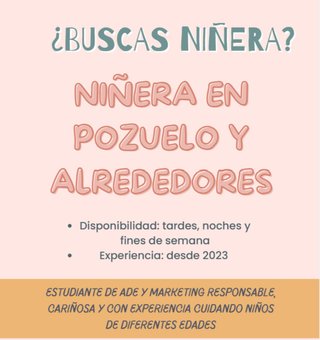 Niñera en Pozuelo y alrededores