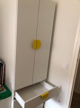 Armario infantil Smastad de Ikea blanco