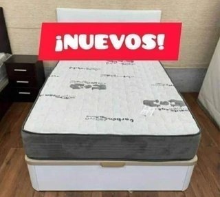 Colchón transpirable y canapé a precio de saldo