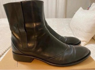 Botines de Piel Hugo Boss Negros Talla 39