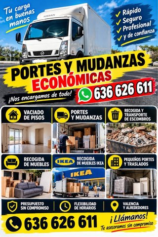 Portes y mudanzas