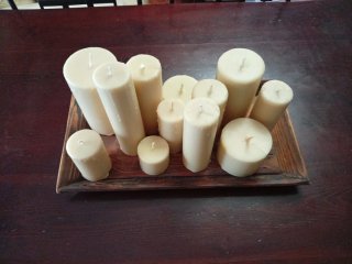 Bandeja de Madera Antigua Artesanal 50x27cm