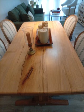 Bandeja de Madera Antigua Artesanal 50x27cm