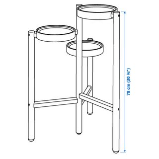 Soporte IKEA Satsumas para plantas de bambú