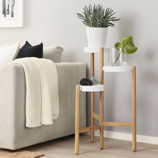 Soporte IKEA Satsumas para plantas de bambú