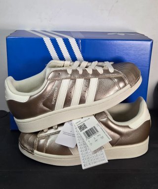Adidas Superstar II Dourado/Branco Tamanho 39 1/3