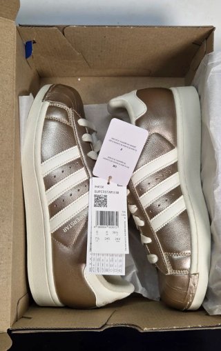 Adidas Superstar II Dourado/Branco Tamanho 39 1/3