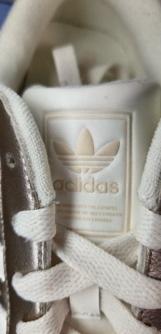 Adidas Superstar II Dourado/Branco Tamanho 39 1/3