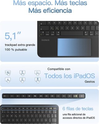 Funda con Teclado para iPad 11" A16 y 10,9"