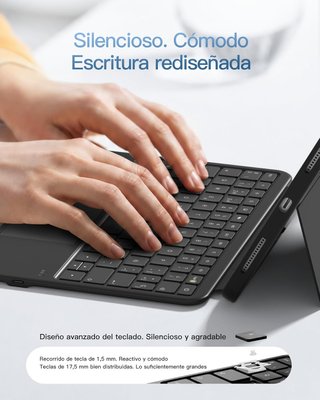 Funda con Teclado para iPad 11" A16 y 10,9"