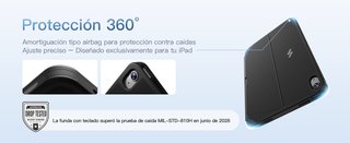 Funda con Teclado para iPad 11" A16 y 10,9"