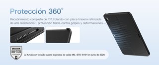 Funda con Teclado para iPad 11" A16 y 10,9"