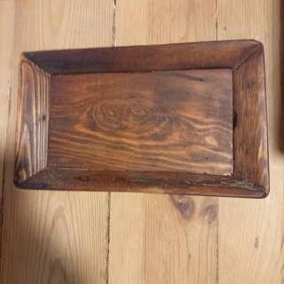 Bandeja Artesanal de Madera Antigua 40x20cm
