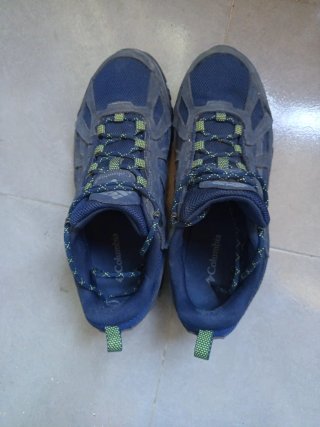 Zapatillas senderismo Columbia azules y verdes