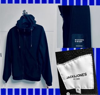 Chaqueta Jack & Jones Negra Talla XL