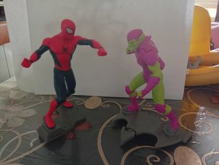 Statuine Spiderman e Green Goblin