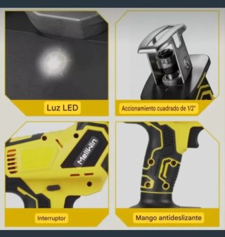 Sierra Sable Portátil Recargable (2 Baterías)