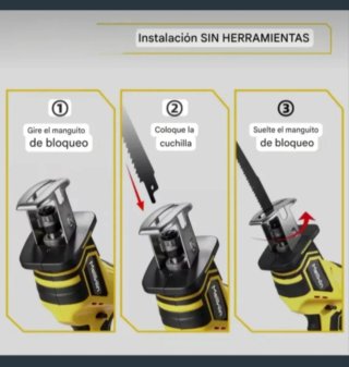 Sierra Sable Portátil Recargable (2 Baterías)