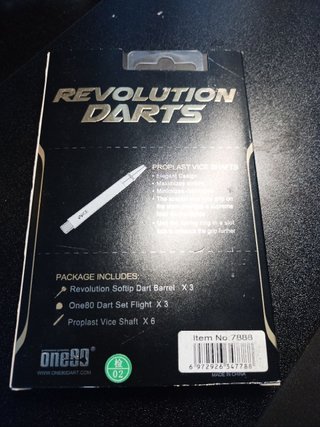Dardos One80 Revolution Regain 18g