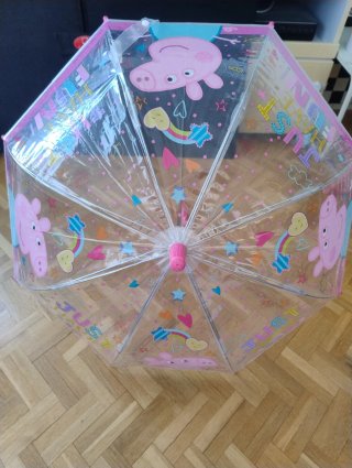 Paraguas infantil Peppa Pig transparente