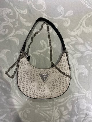 Bolso de hombro Guess beige