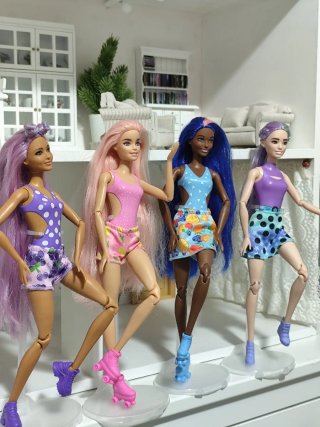 Lote 4 Muñecas Barbie Pop Reveal Fruits