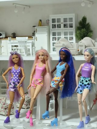 Lote 4 Muñecas Barbie Pop Reveal Fruits