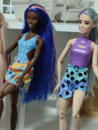 Lote 4 Muñecas Barbie Pop Reveal Fruits