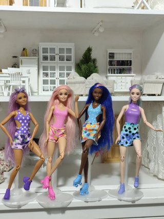 Lote 4 Muñecas Barbie Pop Reveal Fruits