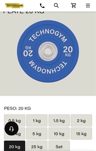Discos Technogym nuevos