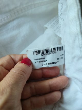 Pantalón Vaquero Blanco