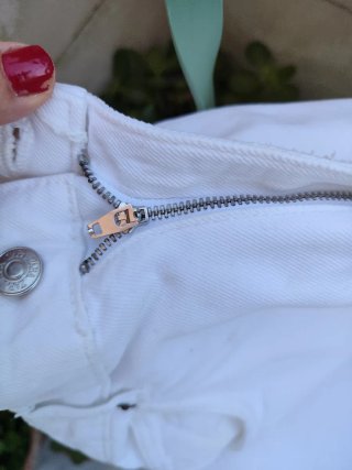 Pantalón Vaquero Blanco