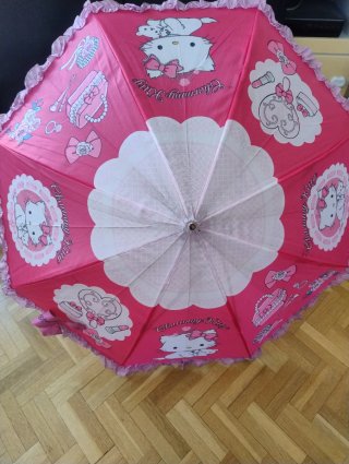 Paraguas Hello Kitty niña rosa