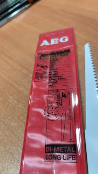 Hojas Sierra AEG BI-METAL 230mm (3 uds)
